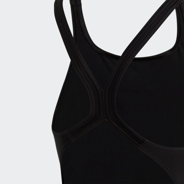 Noir Maillot de bain uni à petit logo
