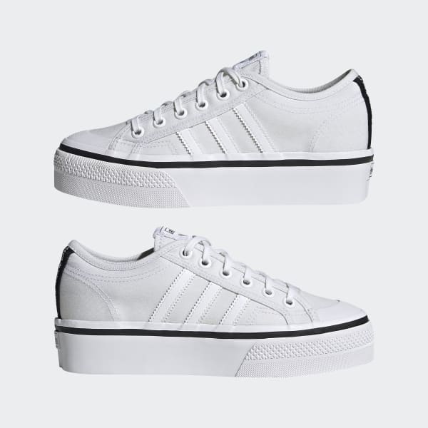 Con fecha de Excelente batería adidas Nizza Platform Shoes - White | Women's Lifestyle | adidas US