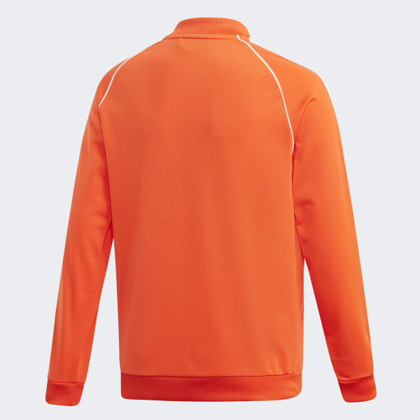 orange adidas track top