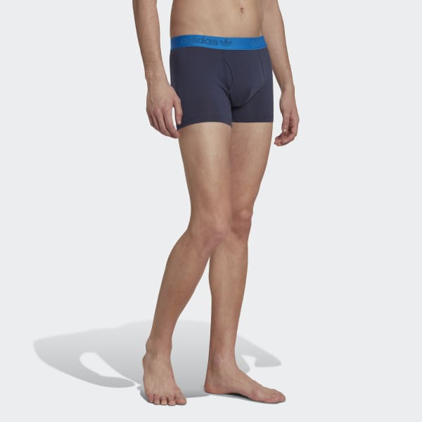 blauw Comfort Flex Cotton Print Strakke Boxershort HPN23