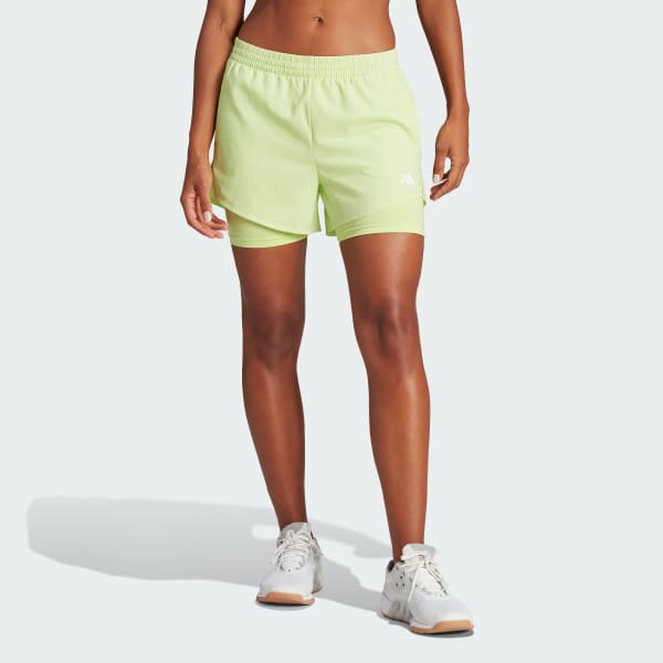 adidas AEROREADY Made for Training Minimal Two-in-One Shorts - Green ...