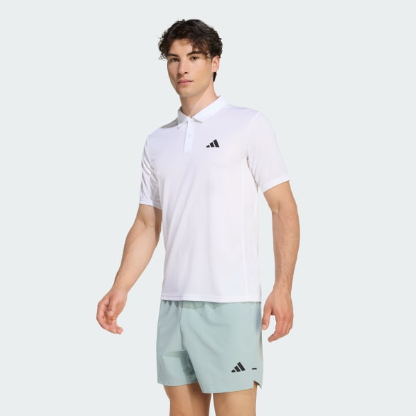 Blanco PLAYERA POLO WORKOUT ESSENTIALS BASE