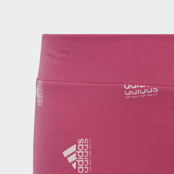 Rosa Mallas de Algodón Estampadas Brand Love Corte Medio