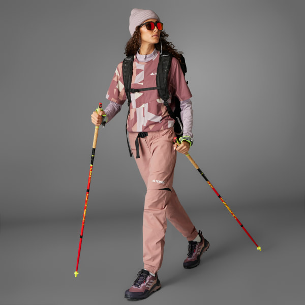 ruzová Kalhoty Terrex Utilitas Hiking Zip-Off
