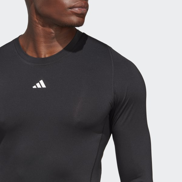 adidas Techfit Long Sleeve Mens Soccer Compression Shirt, Team