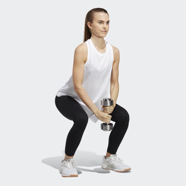 Hvid HIIT AEROREADY Quickburn Training tanktop