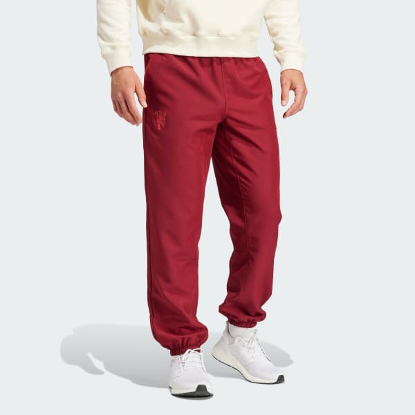 Red Manchester United LFSTLR Woven Tracksuit Bottoms