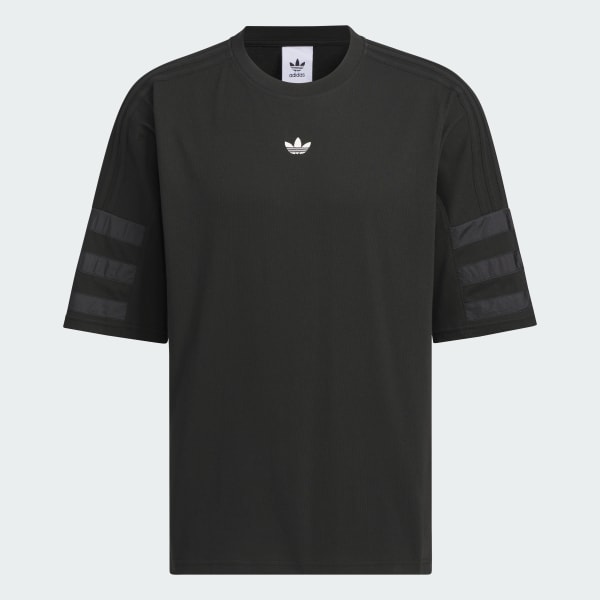 Black Fat 3-Stripes Short Sleeve Tee