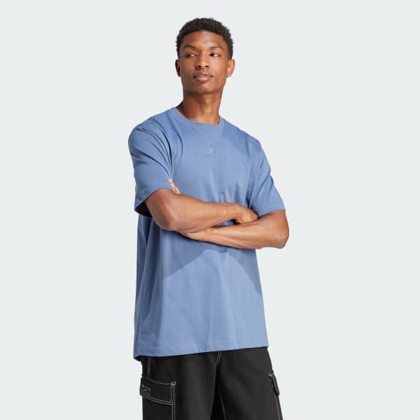 adidas ALL SZN Tee - Blue | Free Shipping with adiClub | adidas US