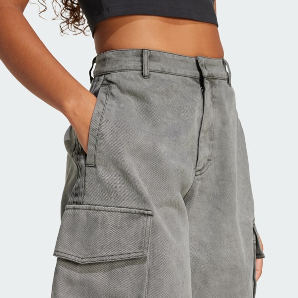【adidas】WASHED CARGO TWILL JORTSハーフパンツ adidas Washed Cargo Twill Jorts - Black | adidas Singapore