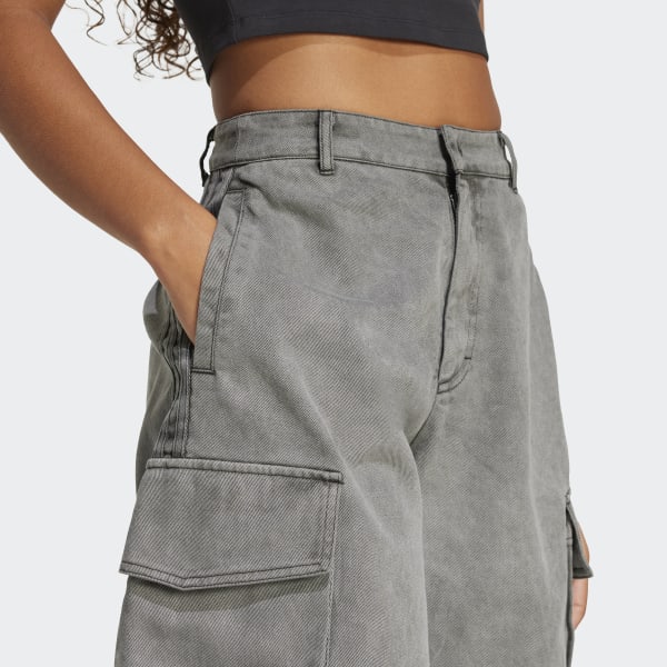 【adidas】WASHED CARGO TWILL JORTSハーフパンツ adidas Washed Cargo Twill Jorts - Black | adidas Australia