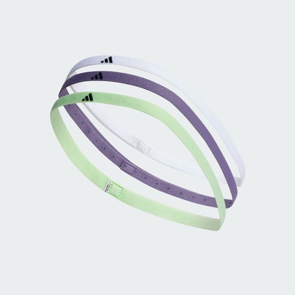 Verde Bandas para el Pelo Paquete de 3