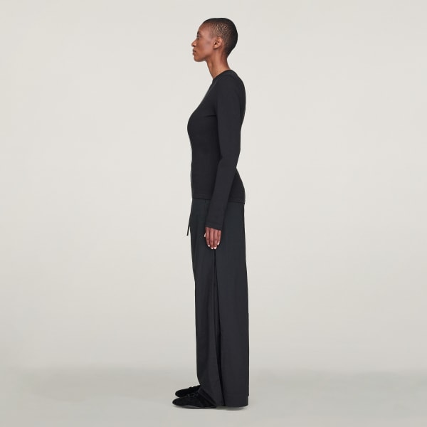 Black Y-3 3-Stripes Long Sleeve Long-Sleeve Top