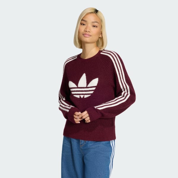 Bordo ADIDAS ORIGINALS ÖRGÜ CREW Sweatshirt