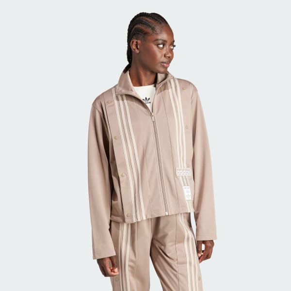 Brown Neutral Court Track Top