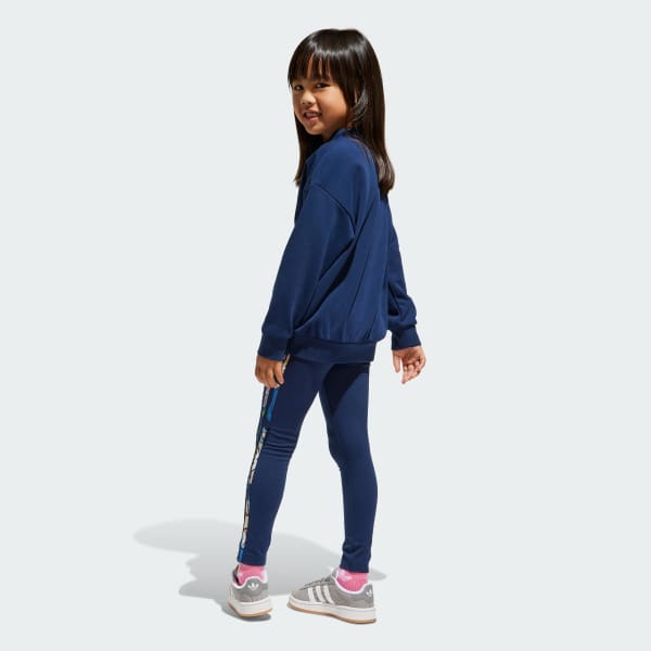 modrá Súprava adidas Originals x Liberty London Crew Leggings Kids