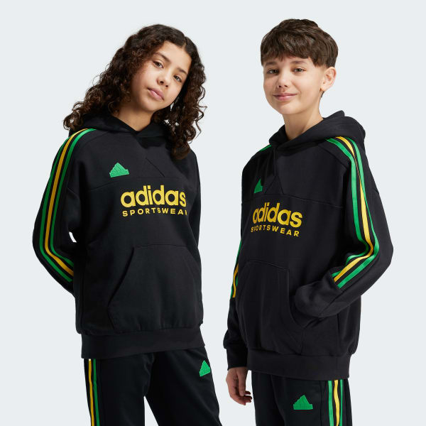 Black adidas hoodie kids hot sale