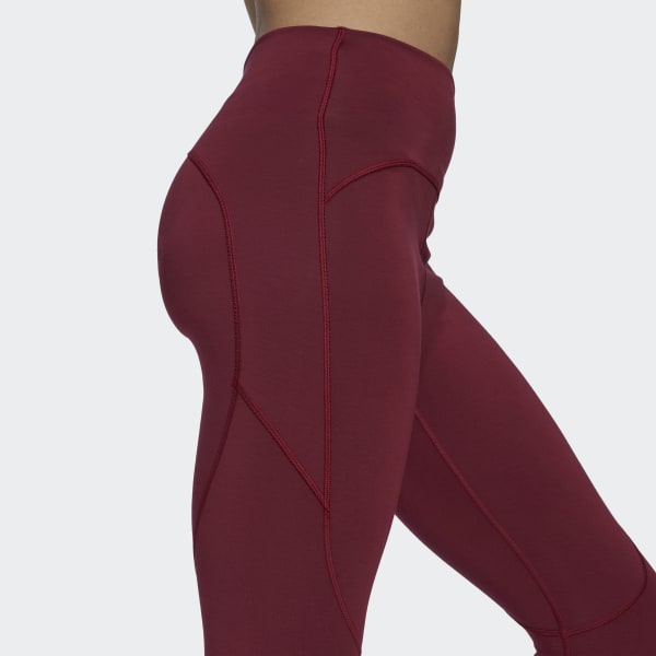Burgendur adidas by Stella McCartney TrueStrength Yoga Leggings MBI68