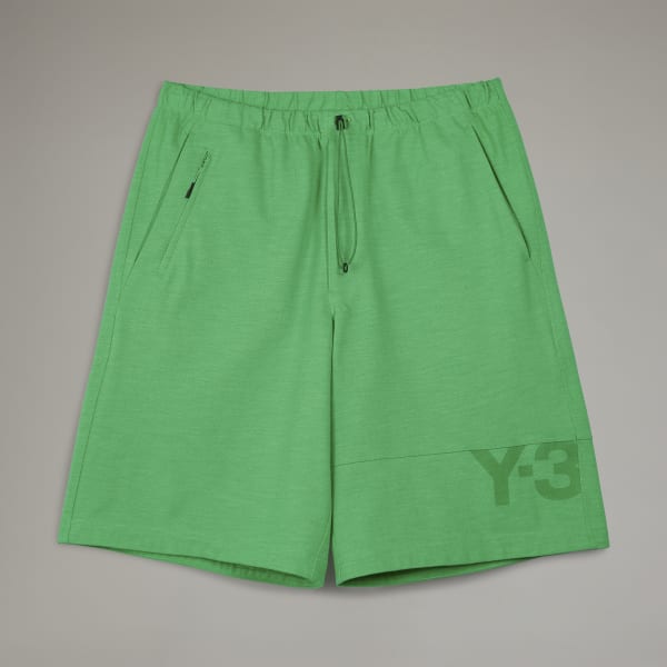 Zielony Y-3 Classic Heavy Piqué Shorts EKD15