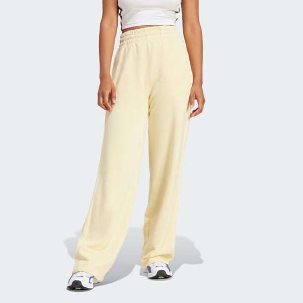 Adidas sweatpants yellow sales