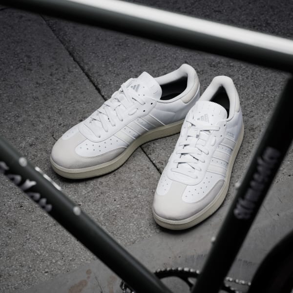 Adidas leather white online