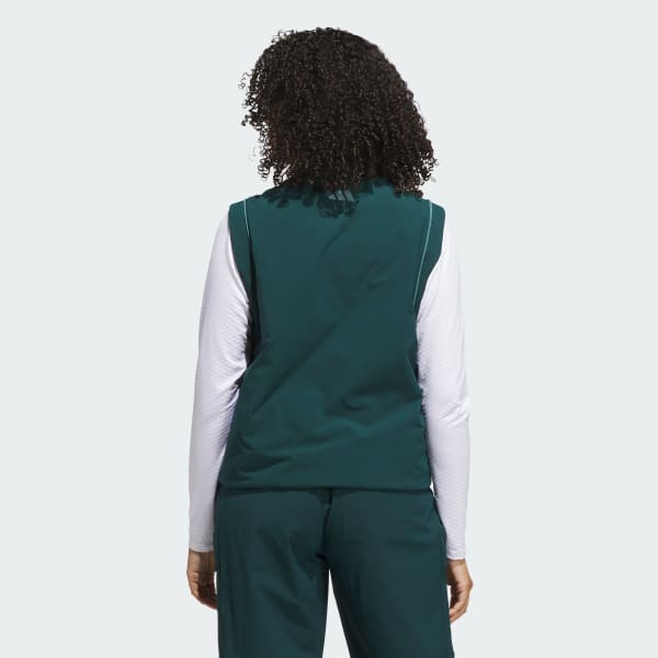 Groen Beyond The Course Twistweave Loose Quarter-Zip Bodywarmer