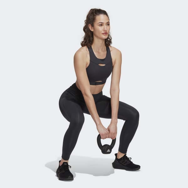 Brand New] Adidas Powerimpact Luxe Training medium support HIIT sports bra ( Small - Linen Green), Women's Fashion, Activewear on Carousell