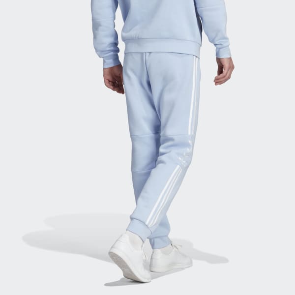 adidas 3 Stripes Multi Trefoil Fleece Sweat Pants Blue adidas Thailand