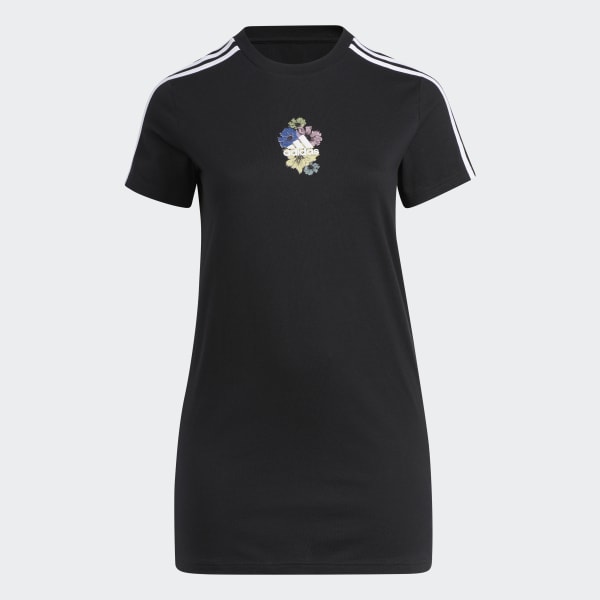 Vestido Camiseta Adidas Essentials 3-stripes Preto - NewSkull