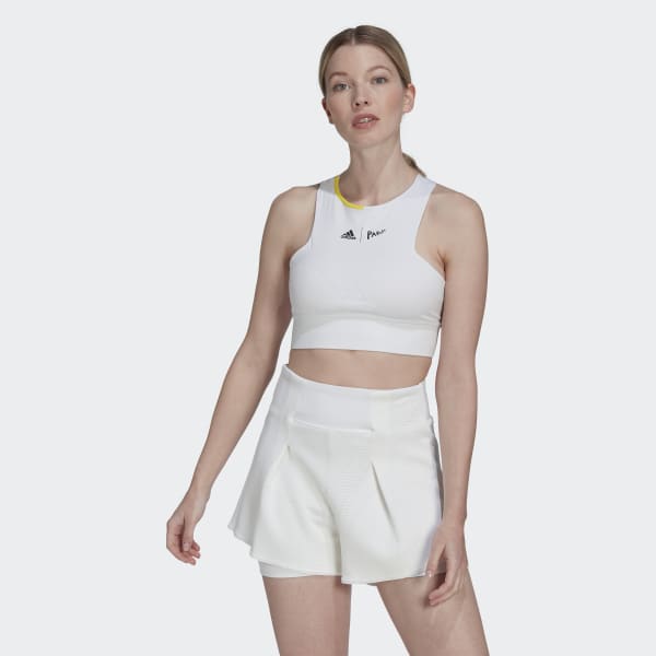 Blanc Crop top de tennis London TV550