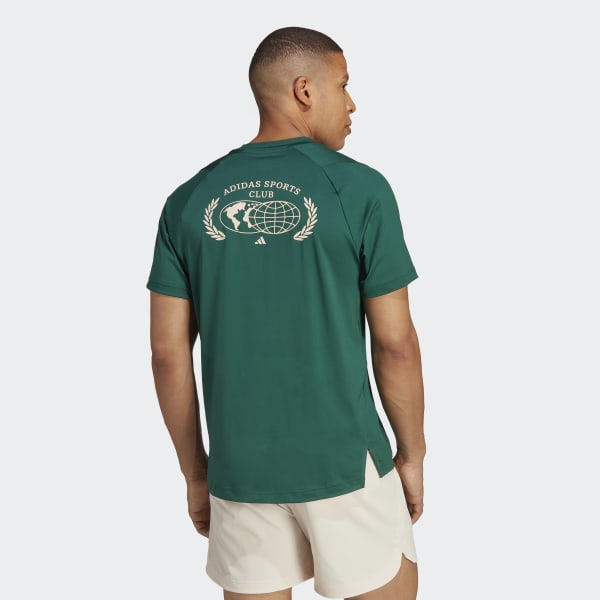 Vert T-shirt graphique Sports Club