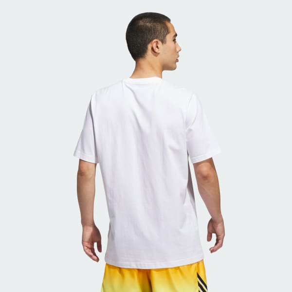 Blanco Playera estampada de adidas Basketball