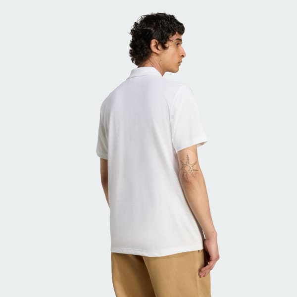 Blanco Polo con Cuello Essentials Trifolio