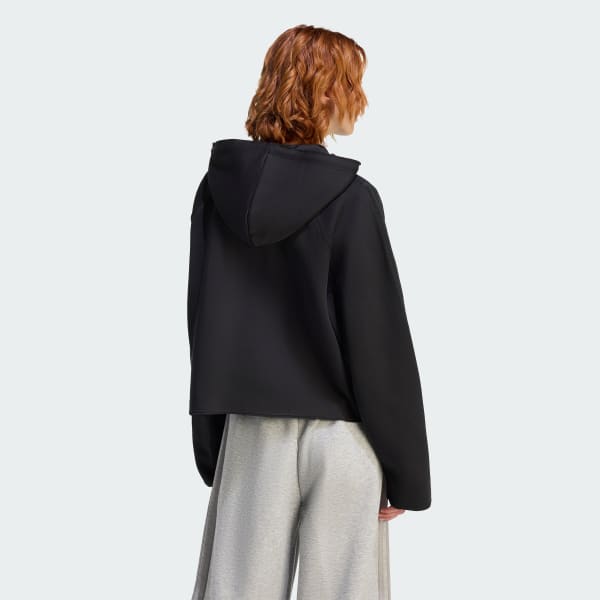 Negro SUDADERA CON GORRO TEAMGEIST CON CIERRE