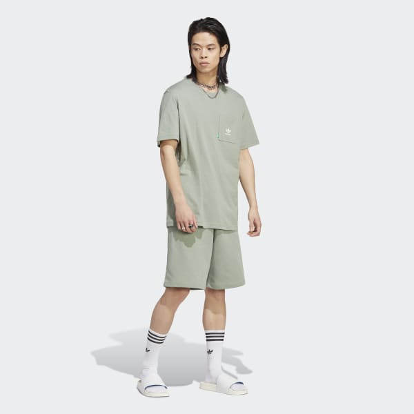 adidas Essentials+ Made With Shorts - Green Hemp Philippines adidas 