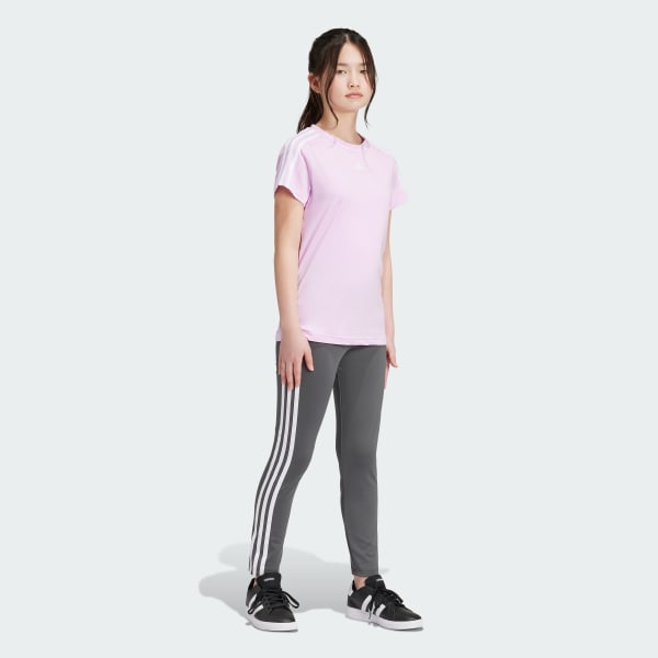 Gris Mallas Essentials AEROREADY 3 Franjas Corte Alto