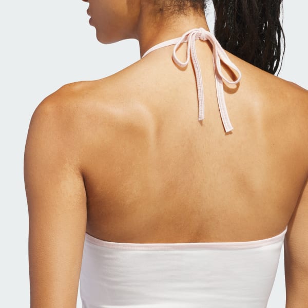 THEREDTHREAD S cut out tops petal ホワイト THEREDTHREAD / ザレッドスレッド】S cut out tops petal