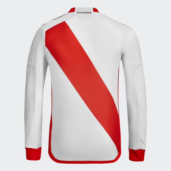Blanco Camiseta Titular Authentic River Plate 23/24 Manga larga