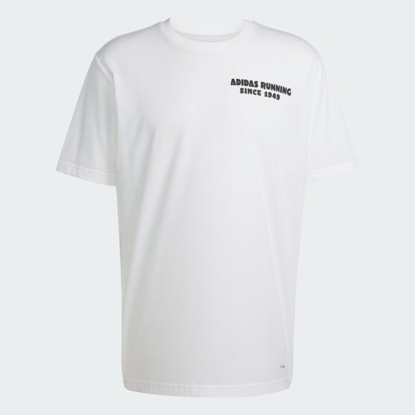 Putih T-shirt Grafis "Running Tacos Later"