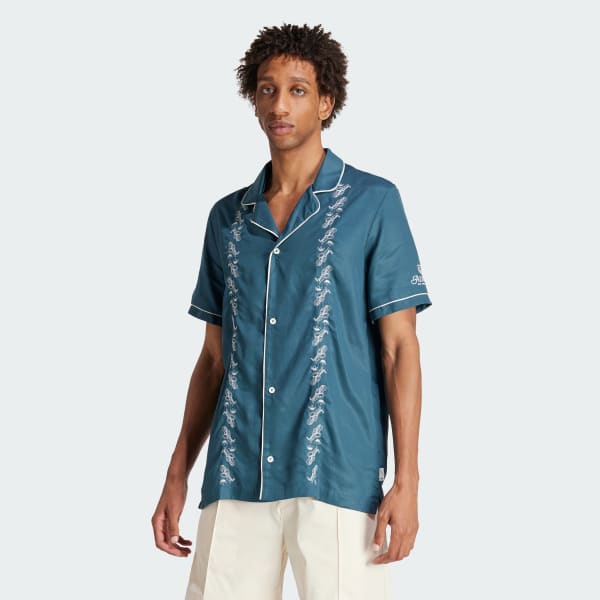Turquesa Camiseta de Bowling Leisure