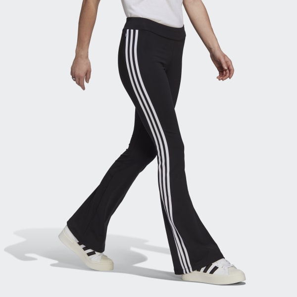 adidas 3-Stripes Flared Pants - Black