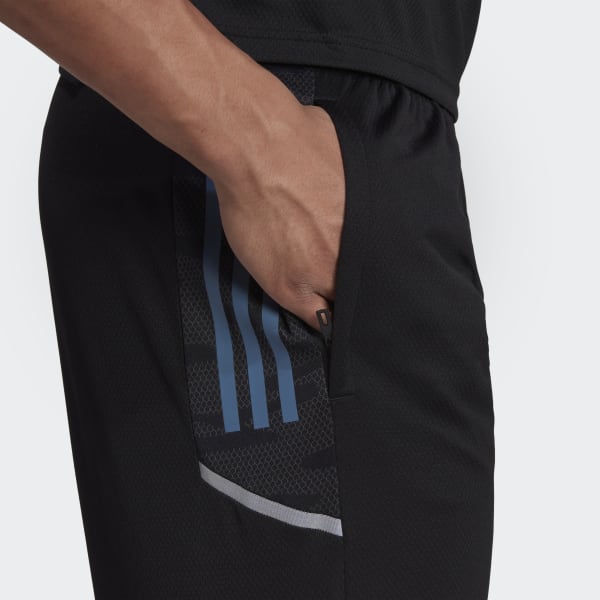 Black All Blacks Rugby Gym Shorts IXR67