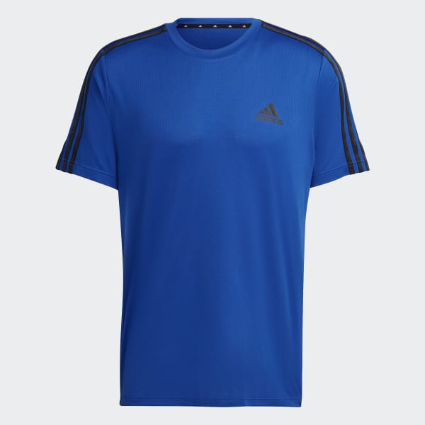 Mavi AEROREADY Designed To Move Sport 3-Stripes Tişört