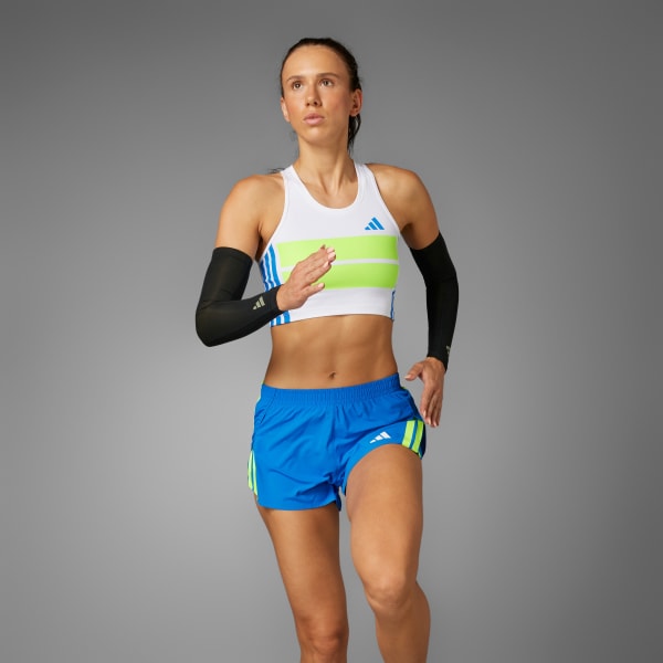 Blanco Polo Corto de Running Adizero Retro