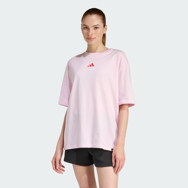 Pembe SOFT SPORTS GRAPHIC TİŞÖRT