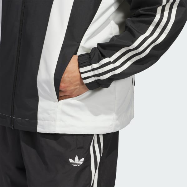 adidas Originals Basketball Wind Breaker Jacket - Black | Free
