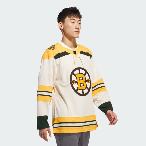 adidas Bruins Anniversary Third Jersey - Beige, Men's Hockey