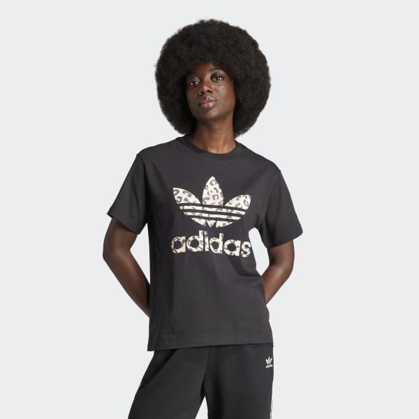 アディダス　ショート丈パーカー　ヒョウ柄　レオパード　トレフォイル 新品】adidas アディダス 櫻井翔さん着用モデル ヒョウ柄ボア