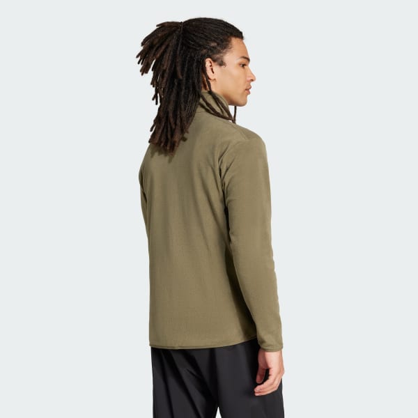 Green Multi Essentials Full-Zip Fleece Jacket