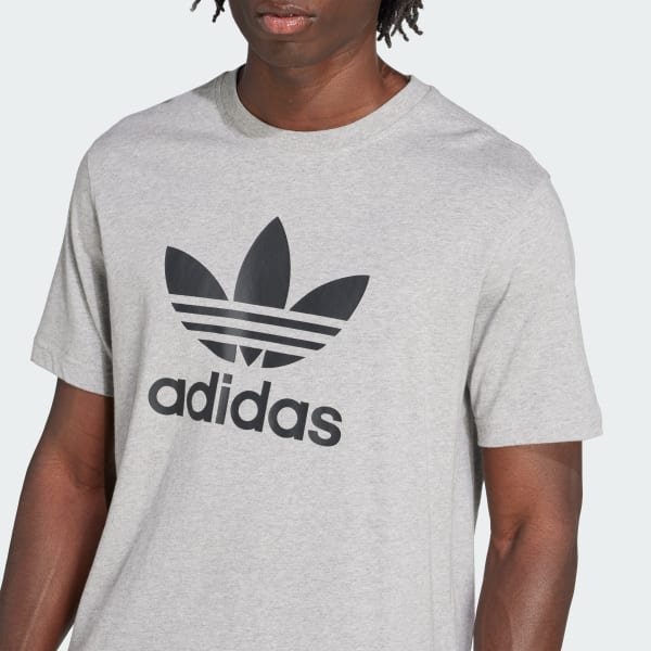 adidas Adicolor Trefoil Tee - Grey | Free Shipping with